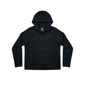 Nike Tech Fleece Jacket Black Size L Full Zip 928483-010 Athletic Casual Hooded